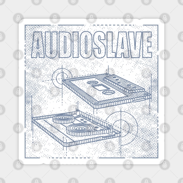 Audioslave Technical Drawing Magnet by Vector Empire