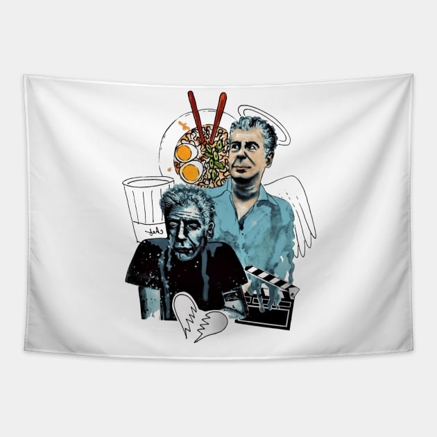 BOURDAIN CELEBRITY CHEF THUG LIFE Tapestry by LuckYA