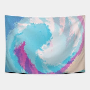 Abstract Unicorn Lines Pattern Tapestry