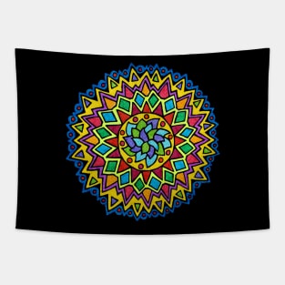 Bright & Colorful Mandala Tapestry