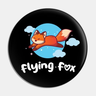 Flying Fox (on dark colors) Pin