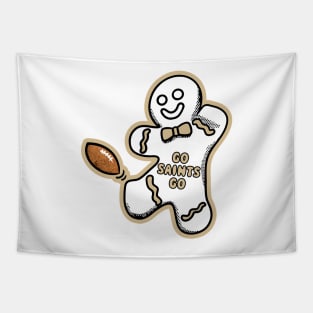 New Orleans Saints Gingerbread Man Tapestry