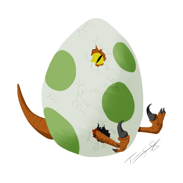 Hatching Raptor Egg by TheTome