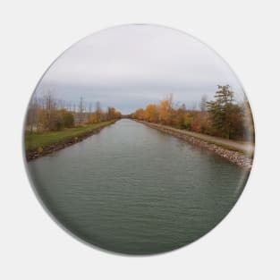 Looking dow the Erie Canal Pin