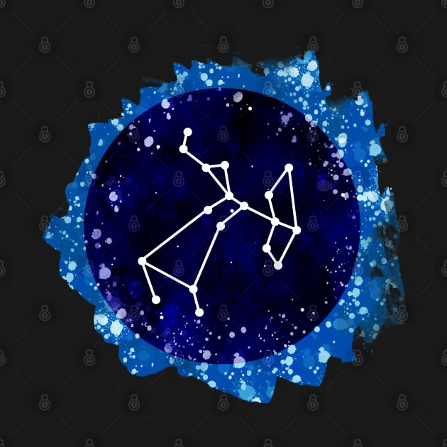 Watercolor Sagittarius star sign by lunamoonart
