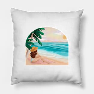 Day On The Beach 3 Pillow