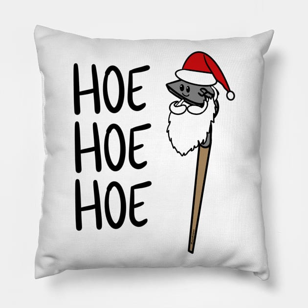 hoe hoe hoe Pillow by hazydoodlez