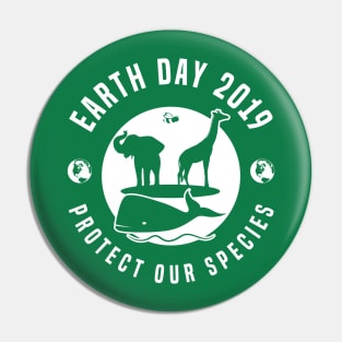 Earth Day Protect Our Species Pin