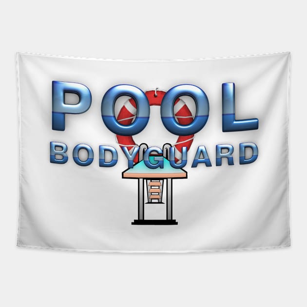 Pool Bodyguard Tapestry by teepossible