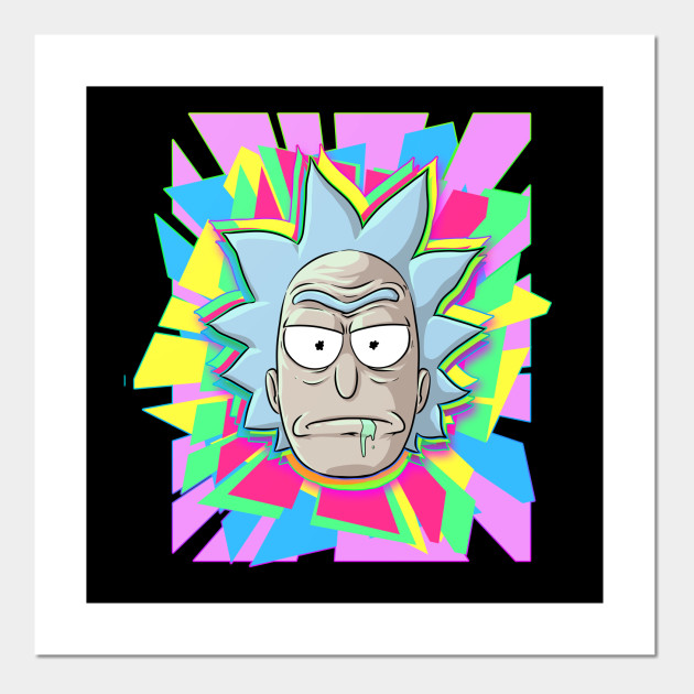 Psychedelic Rick Rick And Morty Posters And Art Prints Teepublic Official the rick and morty twitter! psychedelic rick