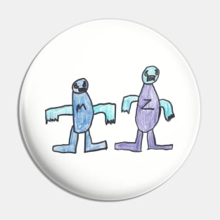 Zero and Mystery Man Pin