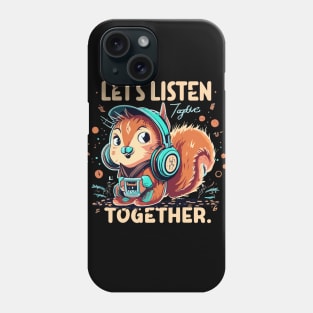 Musical squirrel Phone Case