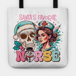 Santa's Favorite Nurse Tote