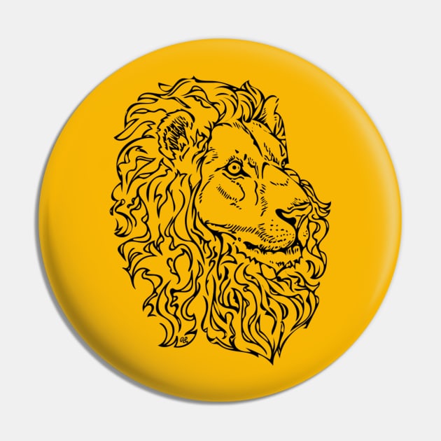 Lion Pin by artfulfreddy