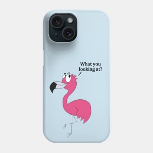 Carlos the Paranoid Flamingo Phone Case