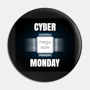 Cyber Monday sale banner template Pin