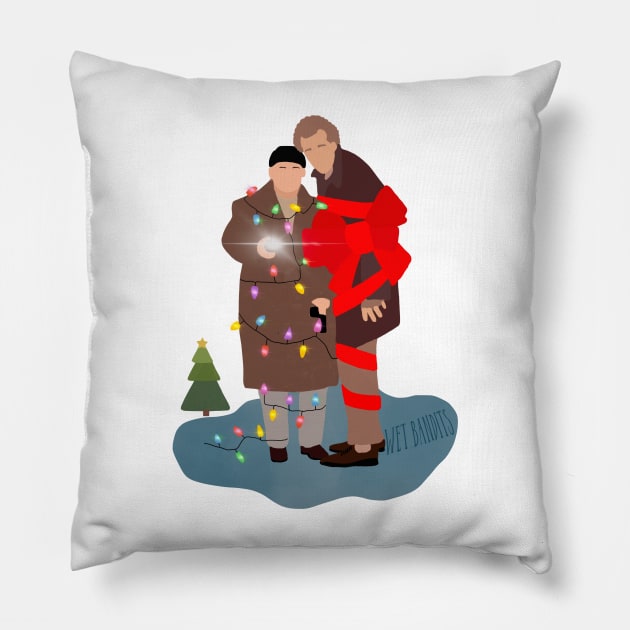 Wet Bandits Christmas Pillow by rachaelthegreat
