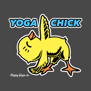 Yoga Chick |  Color Design w/ White Logo T-Shirt