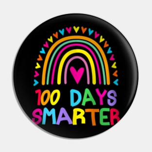 100 Days Smarter Rainbow Pin