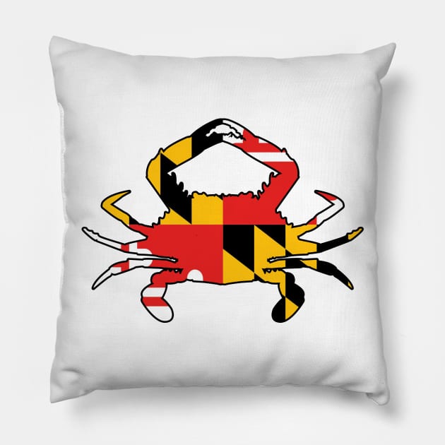 Maryland Crab Pillow by Wickedcartoons