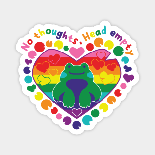 No thoughts, Head empty [rainbow] Magnet