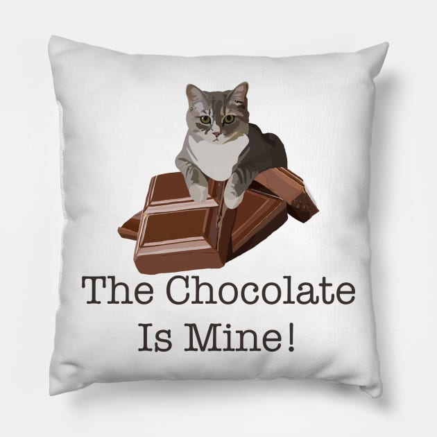 Best days are meowdays Chocolate Cat Pillow by smoochugs