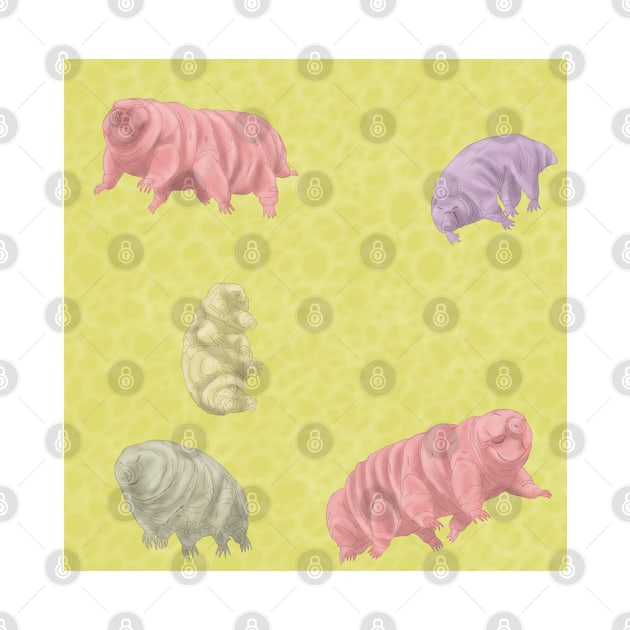 Tardigrade Pattern Yellow by TrapperWeasel