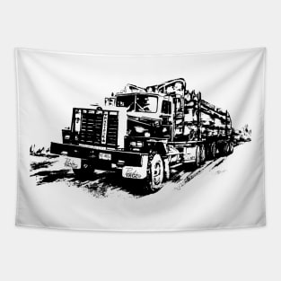 Logging Truck Tapestry