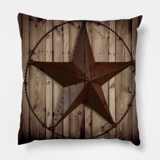 Rustic Old West Cowboy Western Country Star Pillow