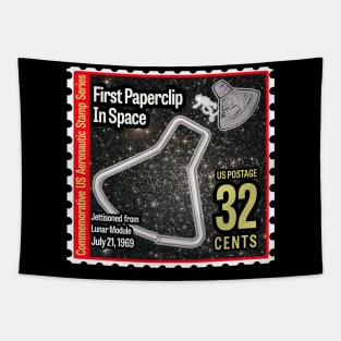 US STAMP FIRST PAPERCLIP IN SPACE Tapestry