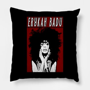 Vintage Retro Erykah Badu Pillow