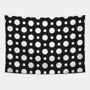 Simple White Dots Pattern Tapestry