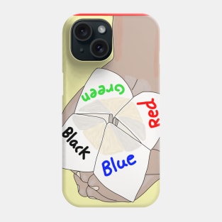 Chatterbox Cootie Catcher, paper fortune teller game Phone Case