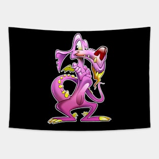 Smart Pink Dragon Tapestry