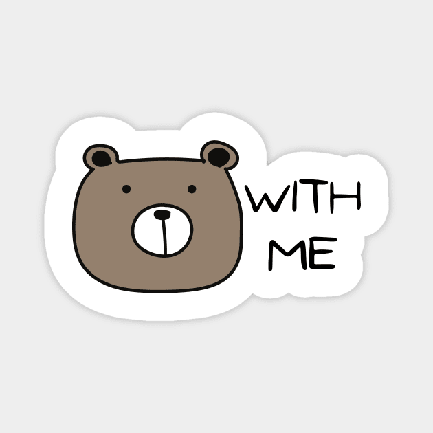 Bear With Me Magnet by Amanda Rountree & Friends