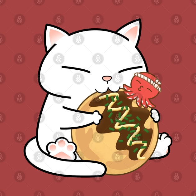 Chubby Cat Takoyaki by Takeda_Art