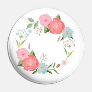 Floral wreath Pin