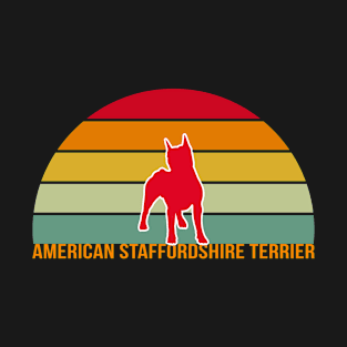 American Staffordshire Terrier Vintage Silhouette T-Shirt