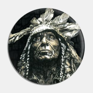 Warrior The North American Indian Pin