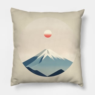 Minimalist Fuji: Adventure in Japan T-shirt Pillow