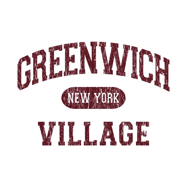 Greenwich Village NY Arch Distressed, Retro Print by FireflyCreative