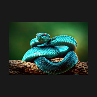 Blue Viper (Snake) T-Shirt