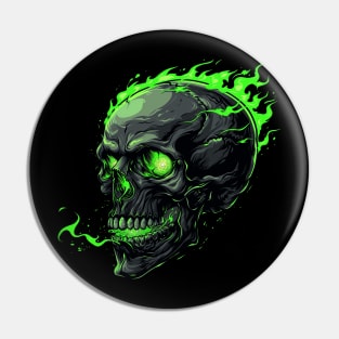 Ethereal Glow Skull Pin