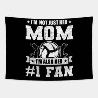 I'm Not Just Her Mom I'm Her Fan Volleyball Coach Player Tapestry