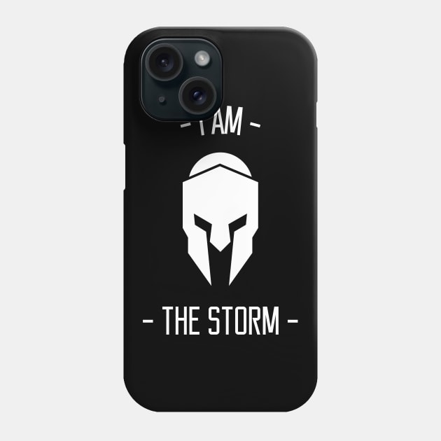 I Am The Storm Motivational Warrior Design Phone Case by Bunchatees