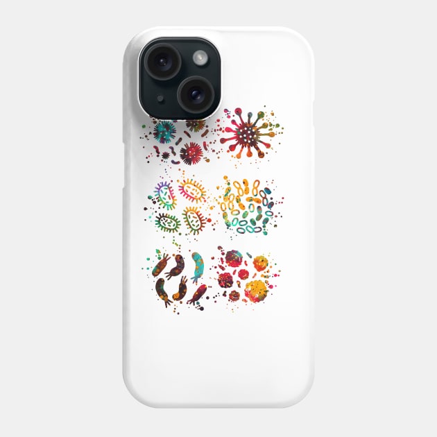 Bacteria Phone Case by erzebeth