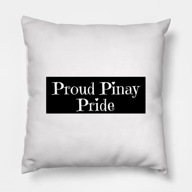 Proud pinay pride Pillow by CatheBelan