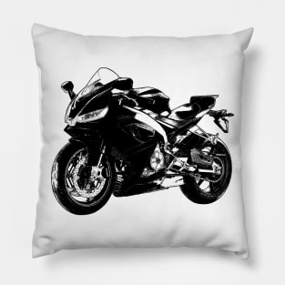 RS660 Bike Sketch Art Pillow