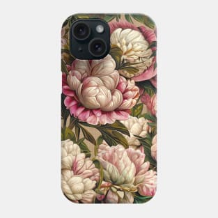 Pink peonies Phone Case