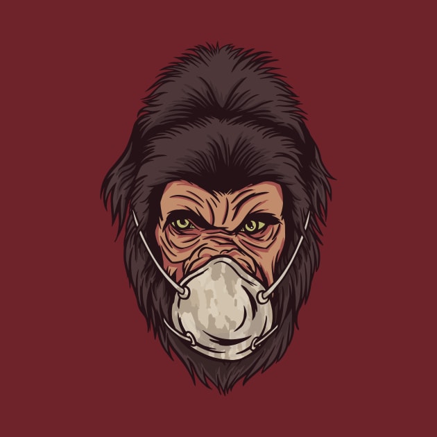 face mask gorilla by D.O.A